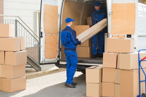 Small removals van ready for a local move in New Barnet