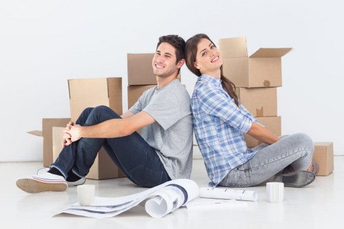 Secure furniture storage unit in Newbarnet with organized household items