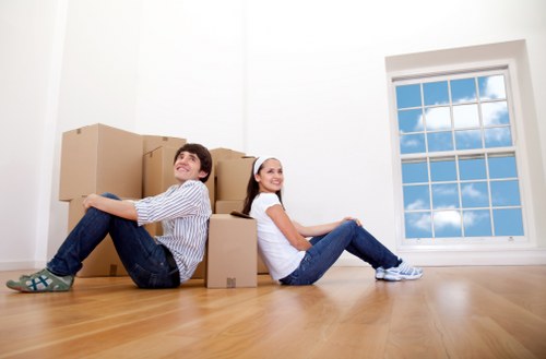 Professional removals team planning a move in Newbarnet