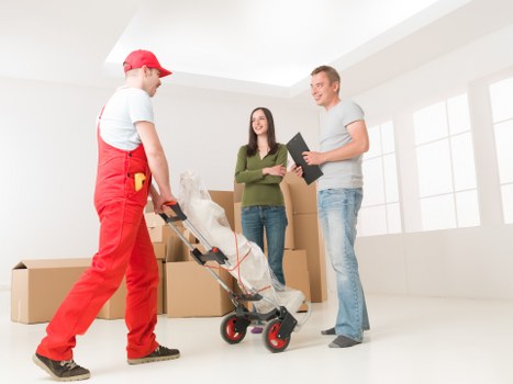 Different types of furniture stored safely in a clean Newbarnet facility